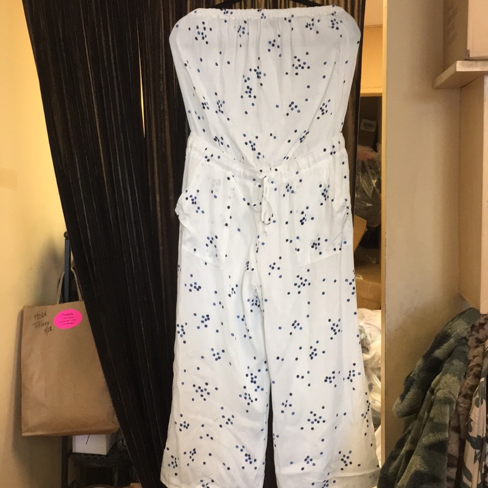 NWT Olivaceous strapless jumpsuit